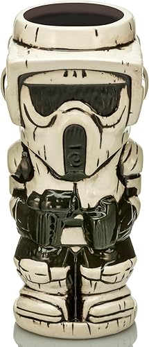 Geeki Tikis Star Wars Scout Trooper - Taza de cerámica | Vaso de cóctel para fiesta de cerveza para licor, bebidas | Capacidad para 16 onzas