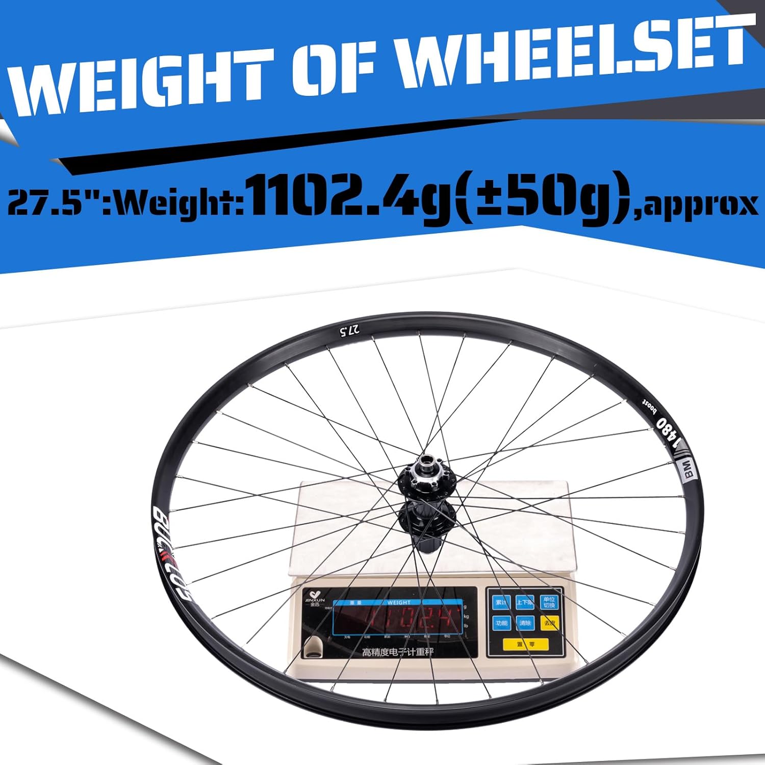 BUCKLOS 27.5/29 inch Thru Axle Boost MTB Wheelset, Front 15 * 110mm Rear 12 * 148mm Disc Brake Mountain Bike Wheel, AL6061 32H 1.9/2.5 Double Wall Clincher Dual, Fit 8 9 10 11 Speed Cassette XC AM DH…
