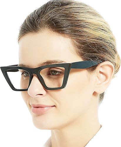 OCCI CHIARI Wide Reading Glasses Women Cat Eye Readers with Spring Hinge