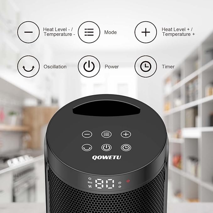 Calefactor Eléctrico Portátil Cerámico PTC 1500W 120V miniatura 3