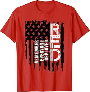 On Friday We Wear Red Friday Military Support troops US Flag T-Shirt