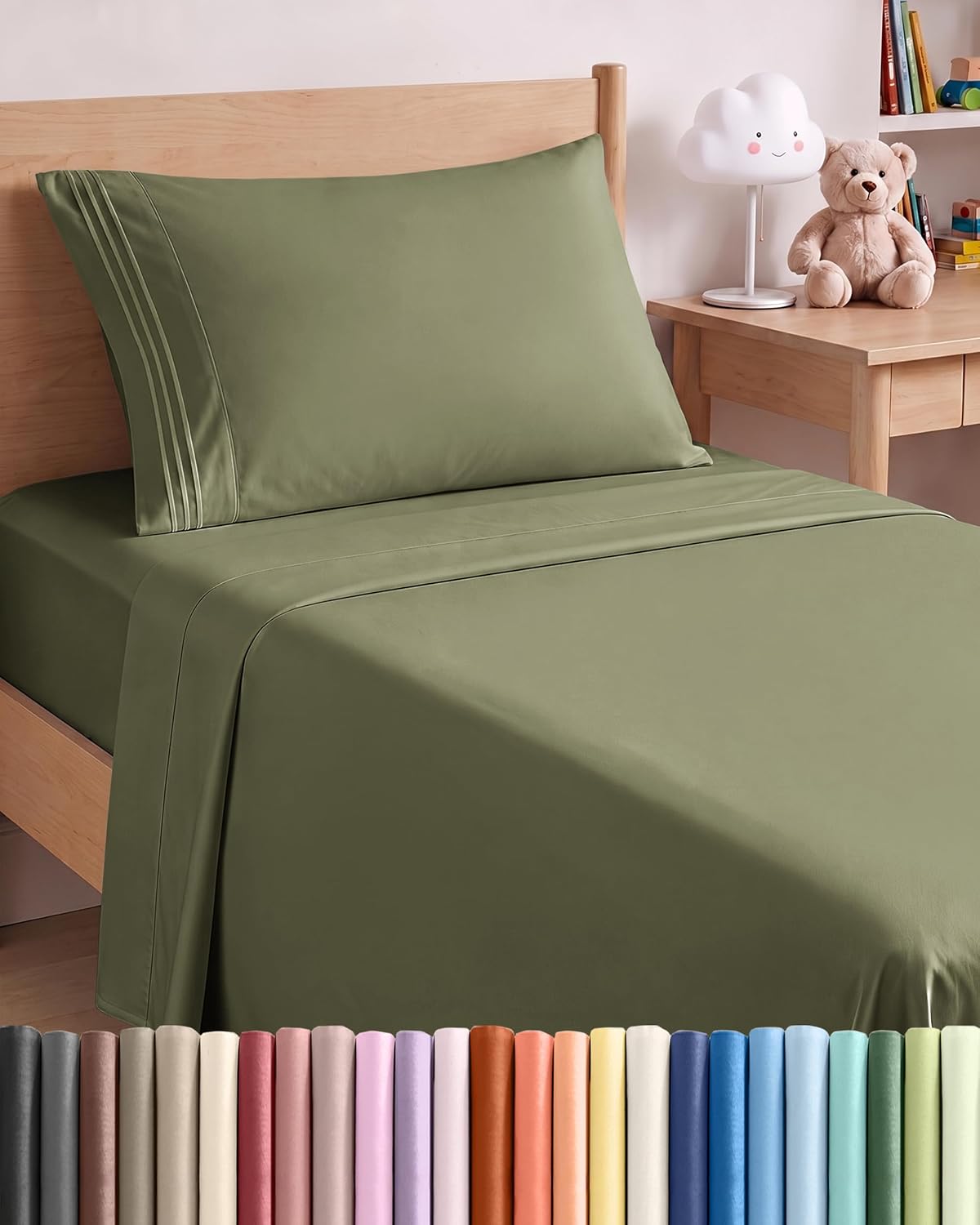 Honest review of Twin XL Size 3 Piece Sheet Set - Breathable & Cooling Sheets - Sage Green