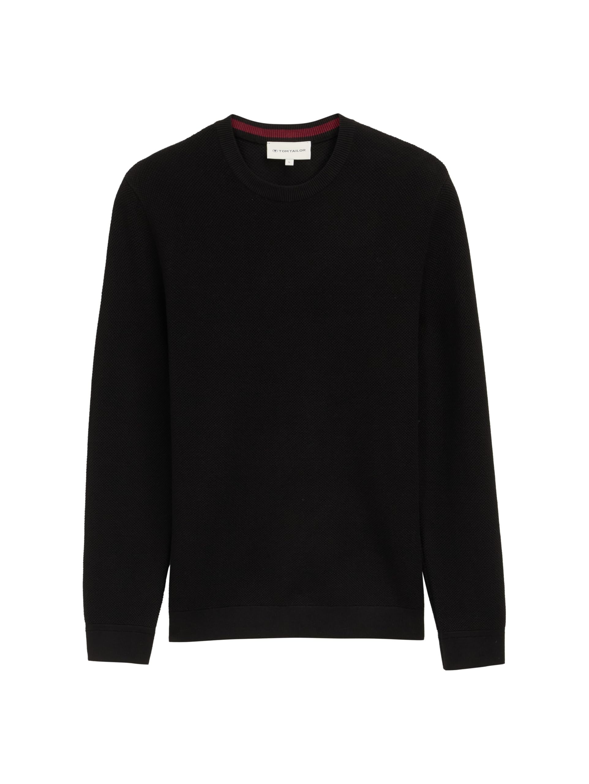 TOM TAILOR Herren Strickpullover mit Struktur