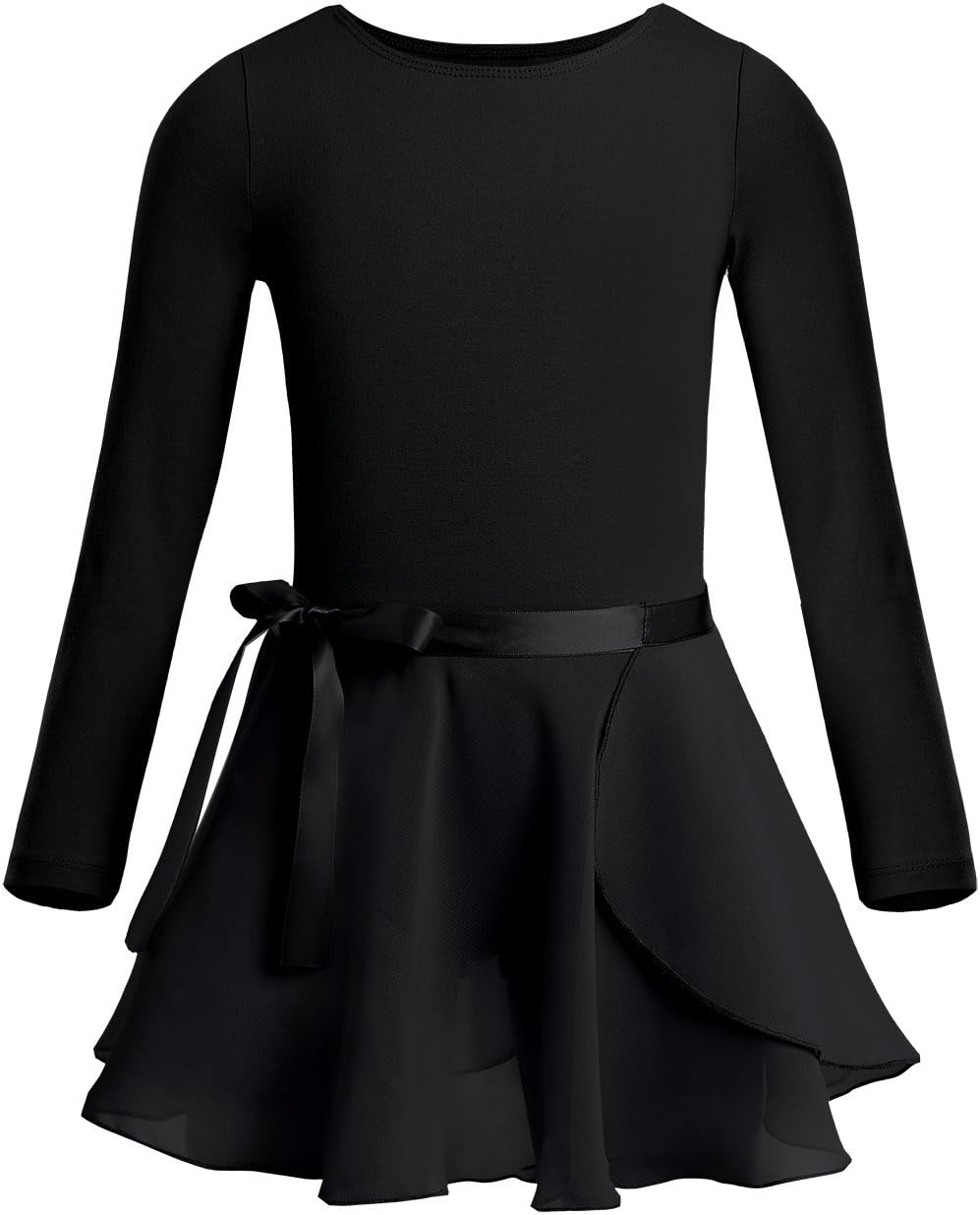 Womens Girls Lyrical Dance Costume Irregular High Low Chiffon Ballet Dress