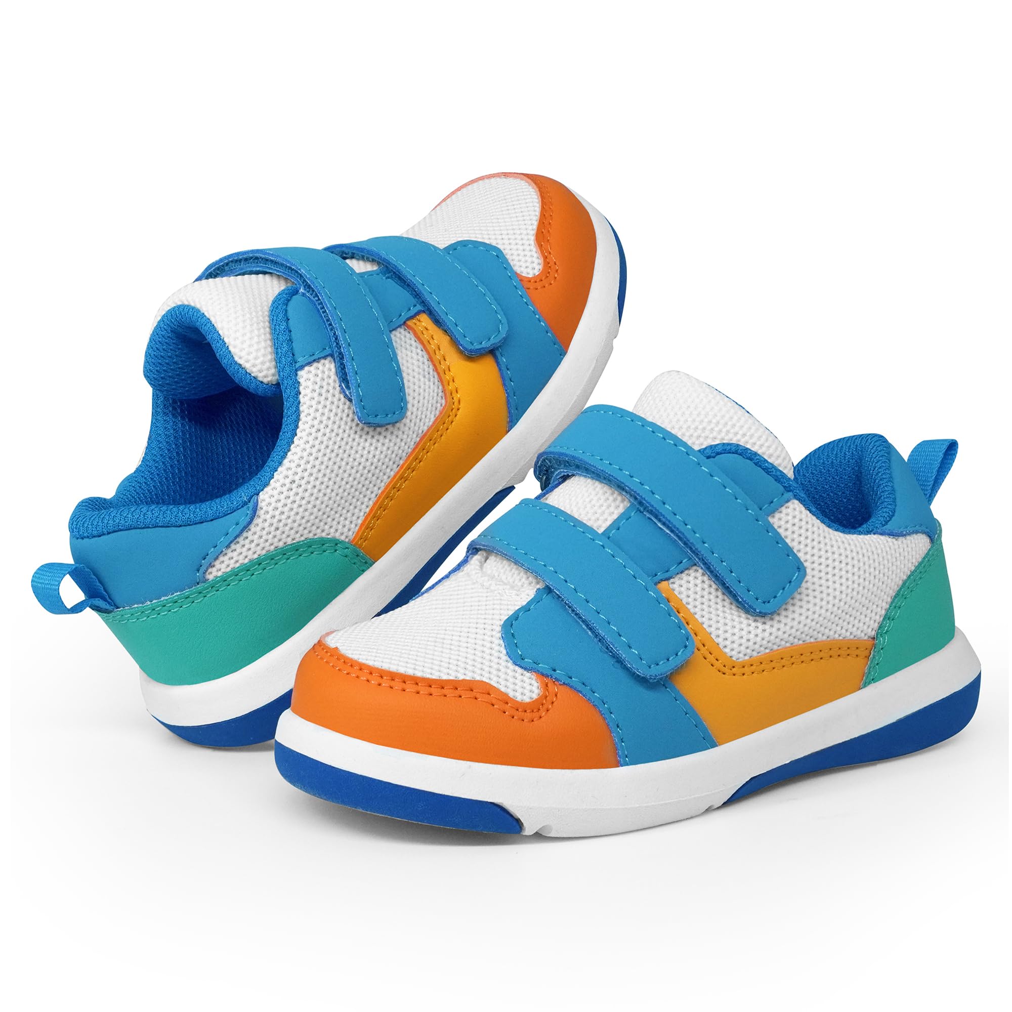 SKYWHEEL Toddler Boys Girls Tennis Shoes Kids Slip On Barefoot Shoes Wide Casual Walking Running Sneakers for Little Kids