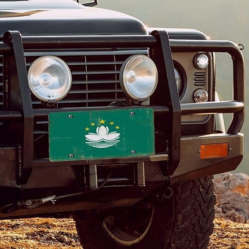 Miniatura 4 de Placa de matrícula de metal con la bandera nacional de Macao, recuerdo del país, placa decorativa para papá, hombres, amigos, mujeres, 6 x 12