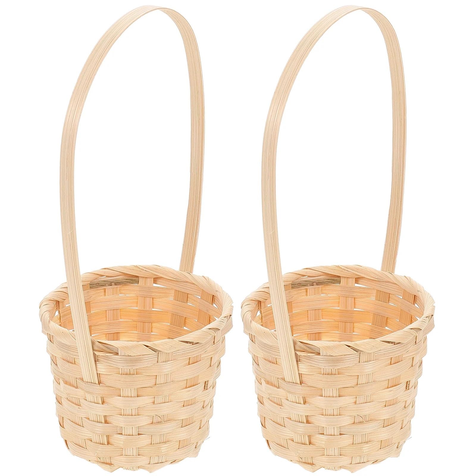 Cesta de almacenamiento mimbre 8 piezas