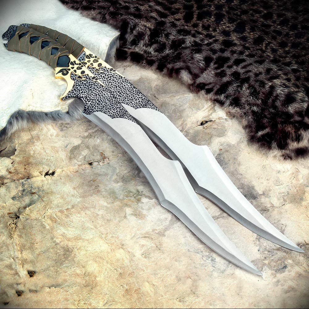 Buy Jungle Flyers Twin Machete Hunting Ultra Sharp Fixed Blade /Set W