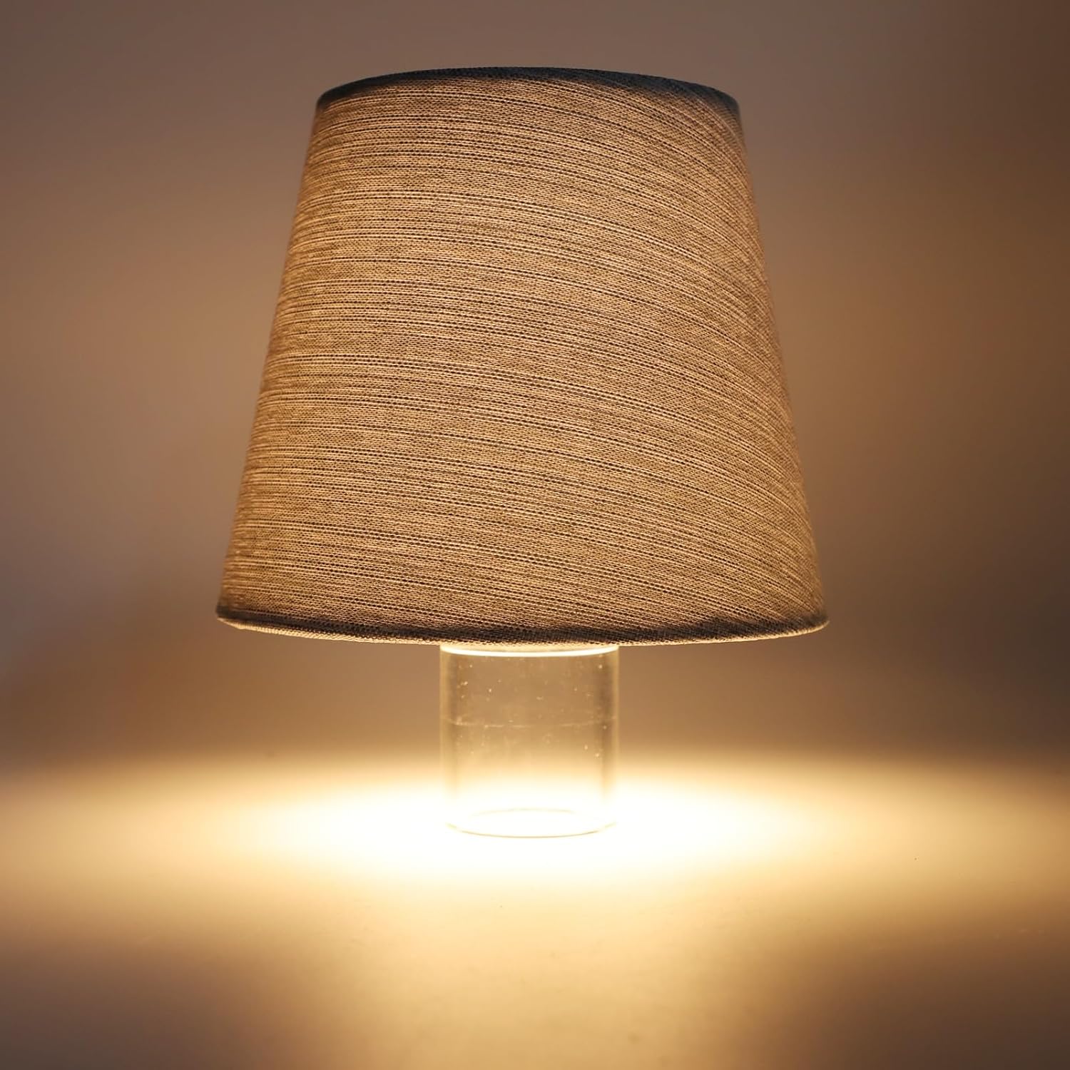 Hilitand Rechargeable Wine Bottle Lamp Wireless LED Bottle Light Fabric Desk Lamp 176lm Brightness Warm White for Bedside Bar Table Decor