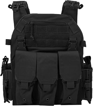 Tactical Chest Training Clothing Suit with Quick Release Buckle Rig Mag Pouch ROC System Laser Cutting Adjustable