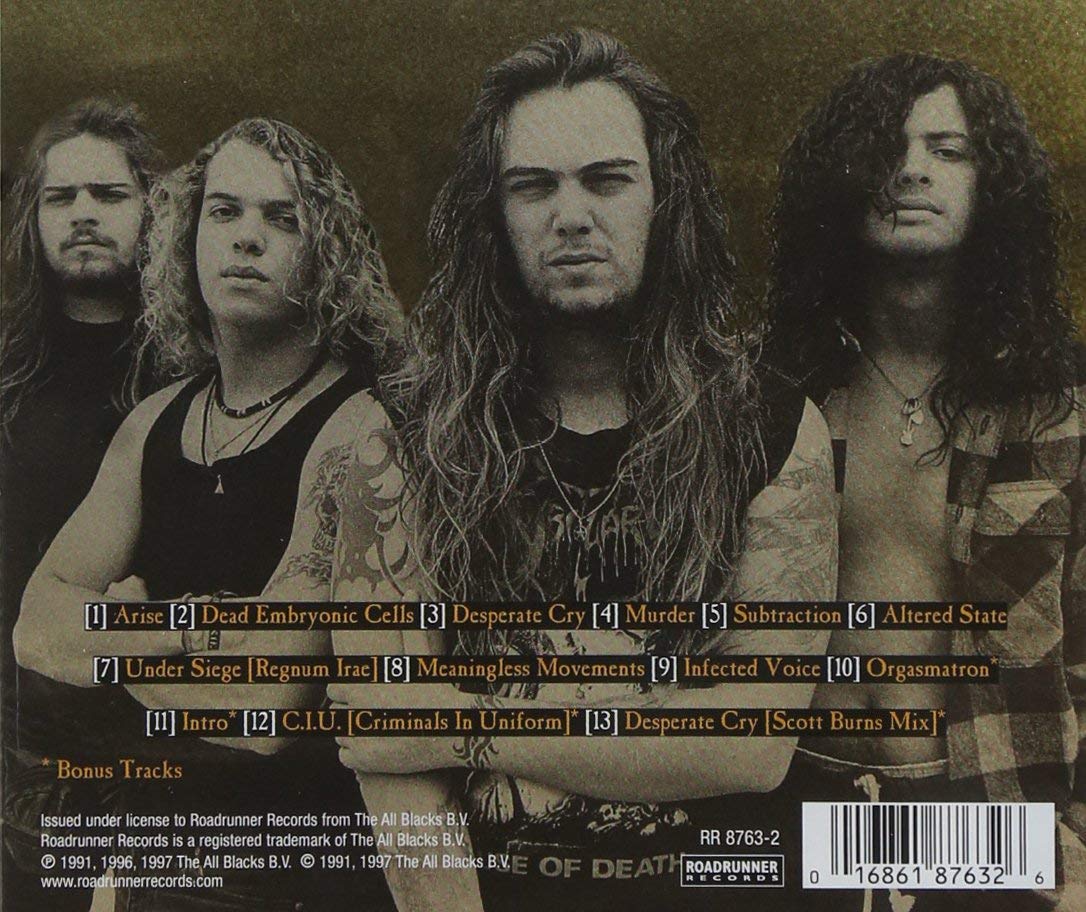 Arise - Chaos A.D. - Sepultura Album Bundling