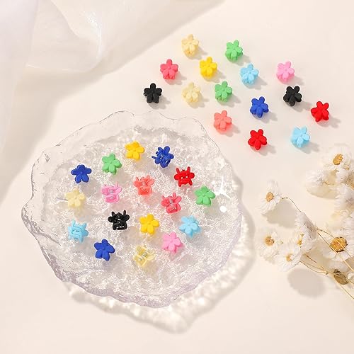 Miniatura 5 de 128 pinzas para el cabello para niñas y bebés, accesorios para el cabello con flores, accesorios para el cabello para la escuela, niñas, niños y