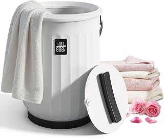 Large Towel Warmer for Bathroom, 20L Luxury Towel Heater with Auto Shut Off | Large Towel Warmer with Heating Timer, LED Display, Safety Lock, Towel Warmer Fits Two 40"x70" Towels, Bathrobes, Blankets