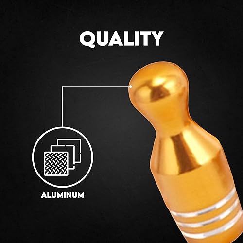 Miniatura 117 de Tapones para válvulas de neumáticos de automóvil, 4 unidades, cubiertas universales para vástagos, juego de tapas de válvula de neumático