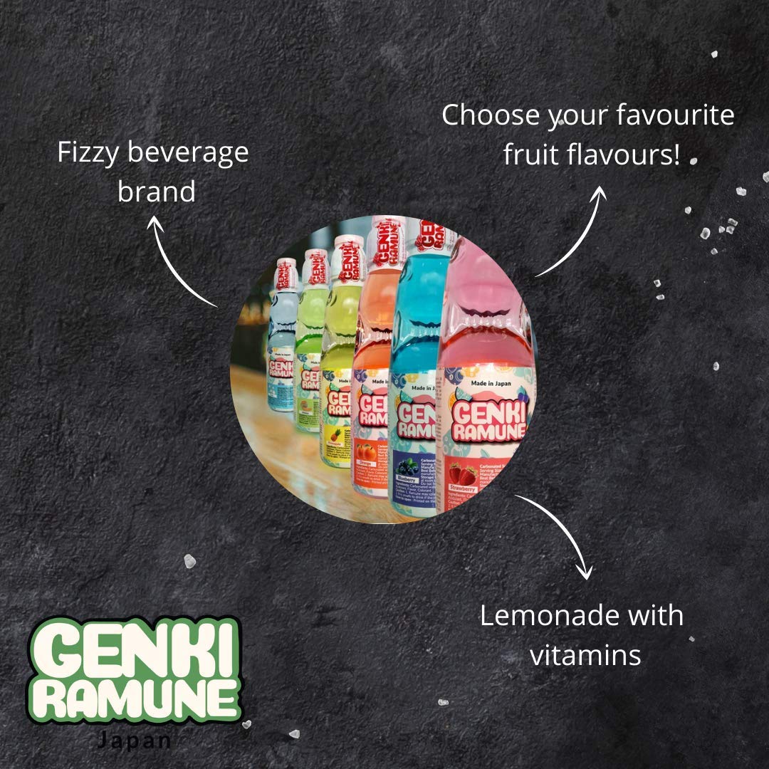 Ramune Pack bebida de fresa de 30 x 200 ml 0.2 ml - Pack de 30