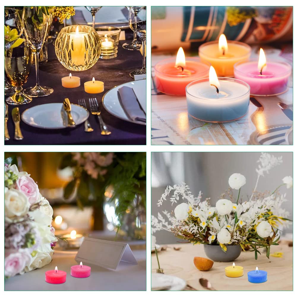 100 Coupelles Rondes Transparentes Pour Bougies Chauffe-plat – Idéal Mariage, Anniversaire, Décoration Maison