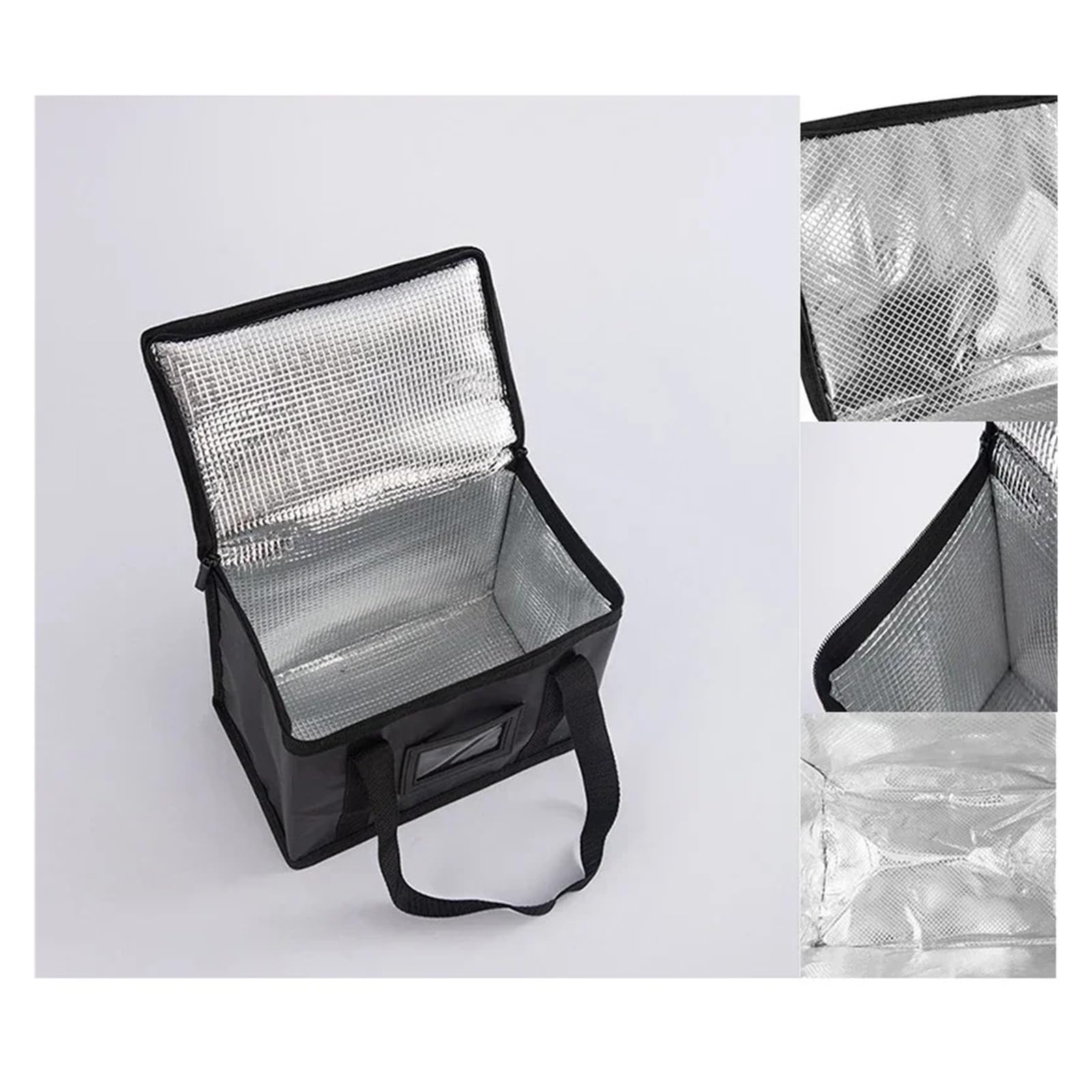 Genérico Bolsa de mano térmica con aislamiento 16L-70L, refrigerador almacenamiento grande, estuche cremallera for entrega, bolsas papel aluminio for Picnic y Camping(50L-2PCS)