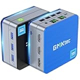 GMKtec Mini PC Intel N150(Turbo 3.6GHz) 12GB DDR5 256GB SSD Dual LAN, Desktop Mini Computer 4K Triple Display, WiFi6, BT5.2, Energy Efficient