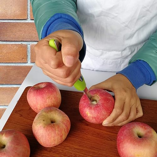 Miniatura 2 de ALLTOP Descorazonador de manzana, removedor de acero inoxidable de alta calidad, herramienta de cocina de mano, gran mango, 1 paquete
