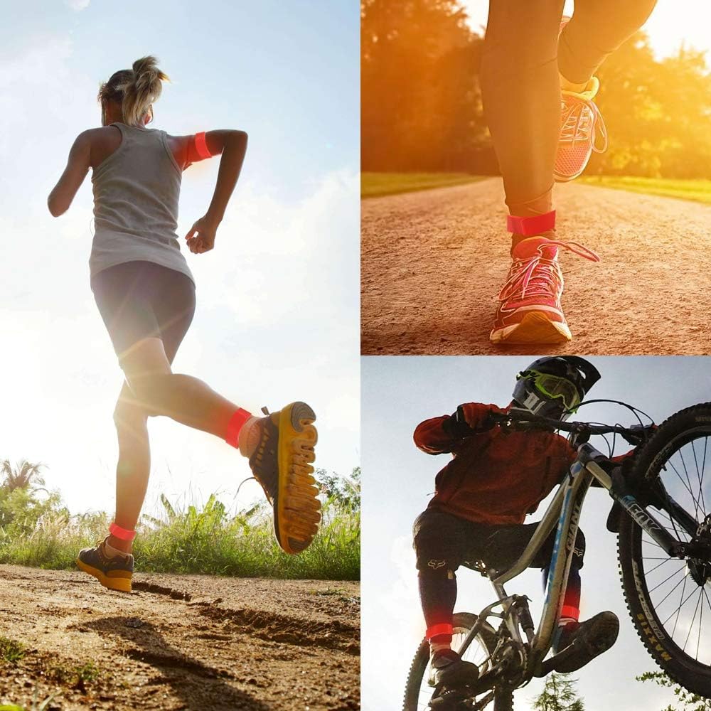 Cozihom Reflective Bands, Reflective Slap Bracelet, Reflective Wristband High Visibility Reflectors, for Night Run, Night Cycling, Night Working. 12 PCS : Sports & Outdoors