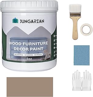 Furniture Paint Kit 5oz with Tools - Water-based & Low Odor All-in-One No Sanding - Matte Finish Indoor Outdoor Wood Paint for Cabinets, Doors, Tables and Dressers, Sawdust