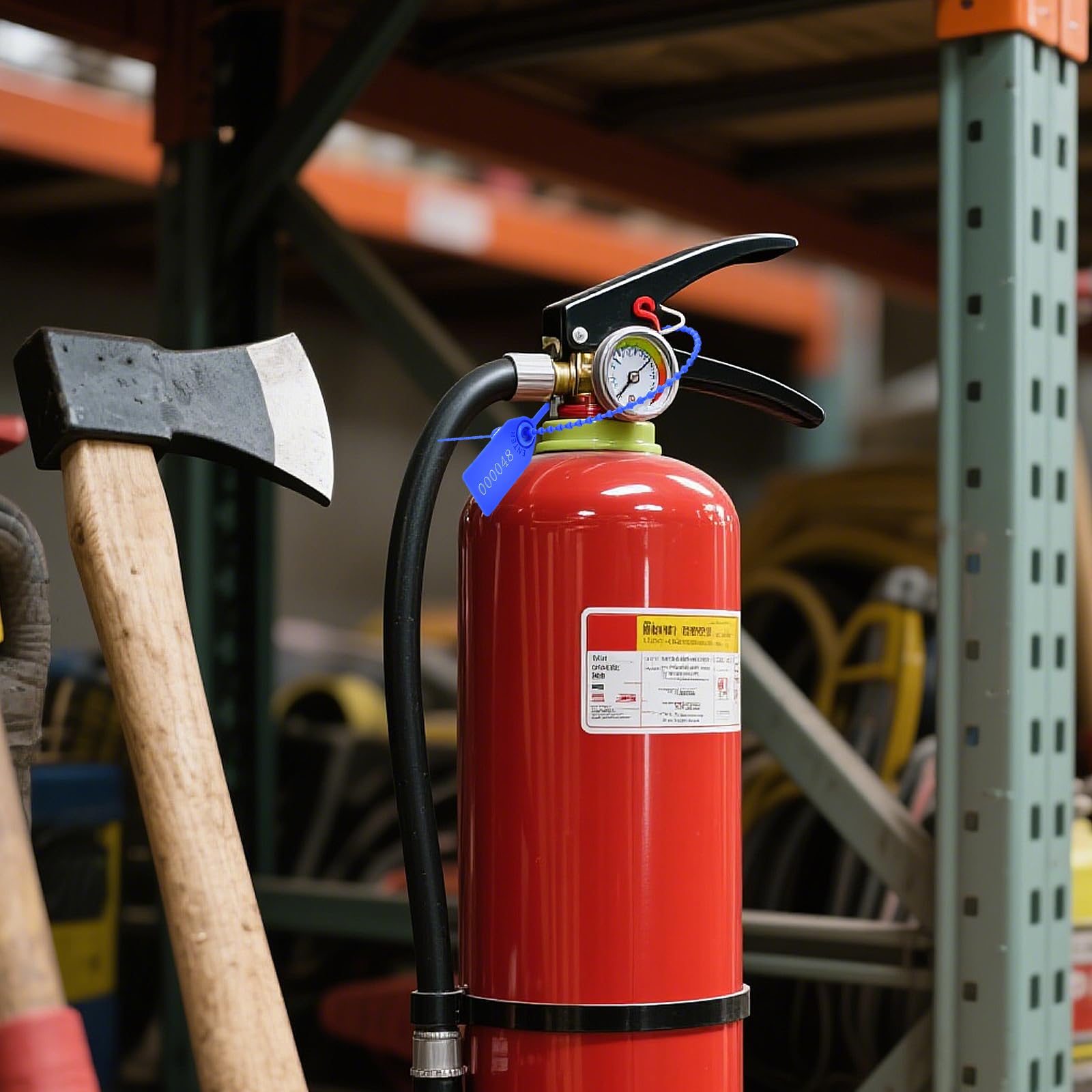 Sigilli di sicurezza in plastica per spedizioni, etichette usa e getta per segnaletica numerata, lucchetti di sicurezza autobloccanti, per spedizioni doganali, 500 pezzi, giallo