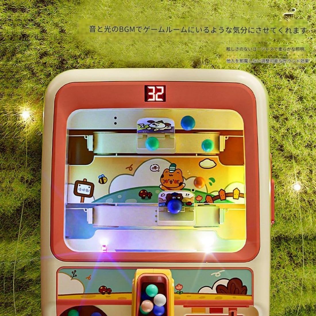 子供用ピンボールゲーム機、知育玩具、親子の交流、論理的思考、集中力、減圧、レベルブレイク (基本スタイル,ブルー)