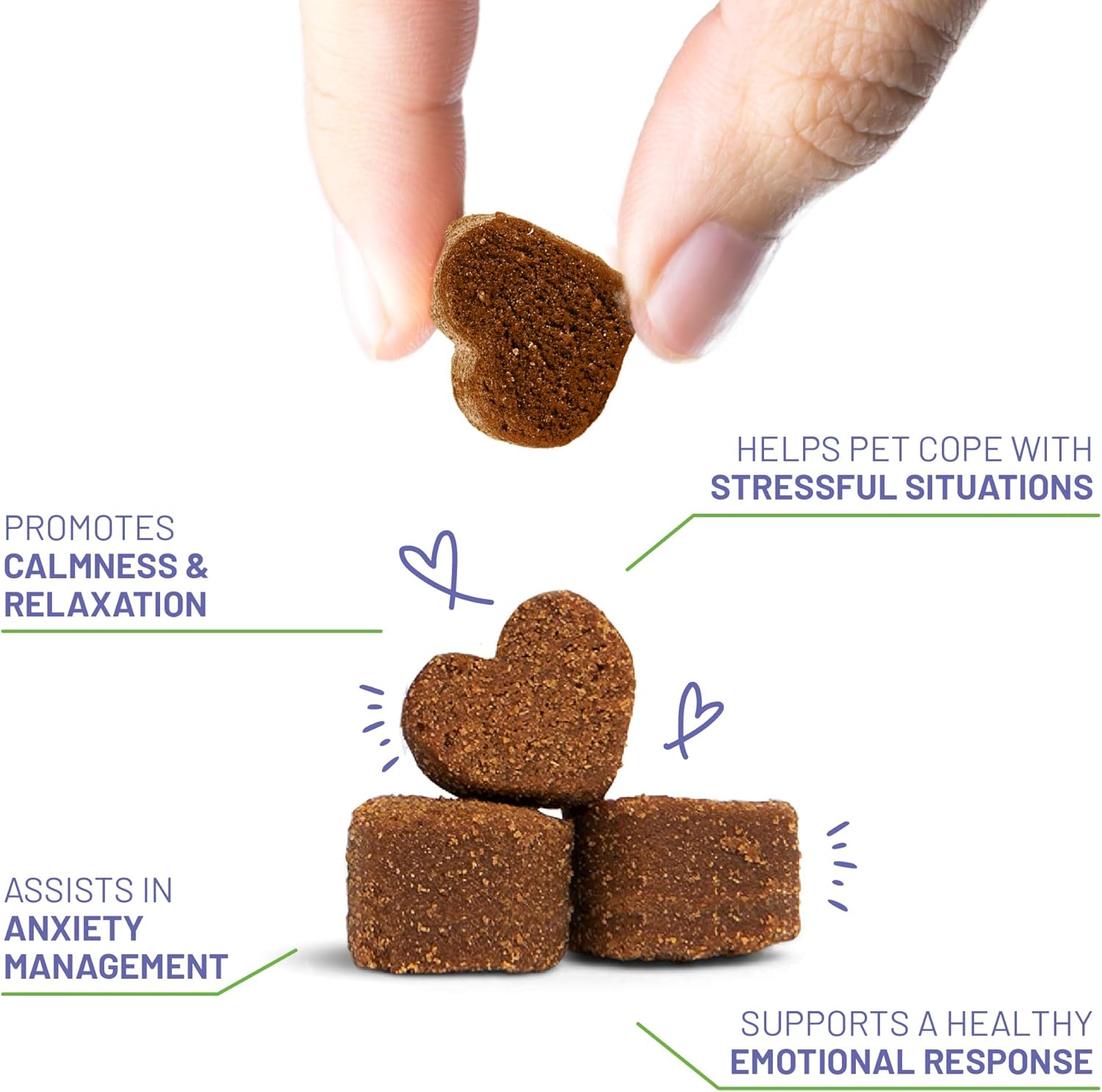 Dog Calming Chews - Anxiety Relief Treats - Calming Chews for Dogs with Natural Souroubea - Calming Treats for Dogs Help Manage Stress and Promote Relaxation, Anxiety Relief for Dogs, Made in the USA 8 71N6ESv8SrL. AC SL1500