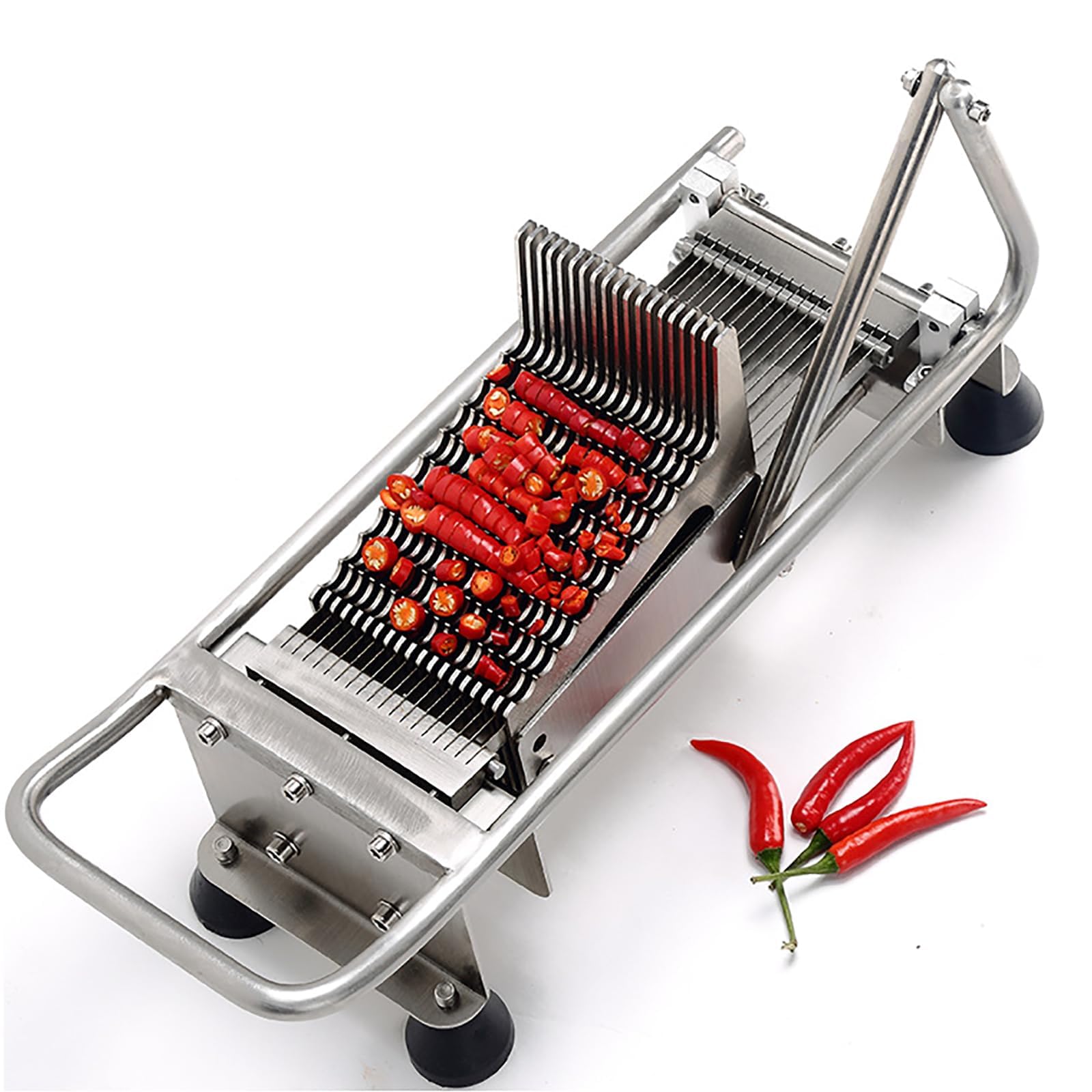 Copper di Peperoncino Rosso Commerciale, Macchina per Elicotte per Peperoncino in Acciaio Inossidabile, con Lama di Lunghezza 240 Mm, Distanza di Taglio Efficace 110 Mm, Spessore 5 Mm