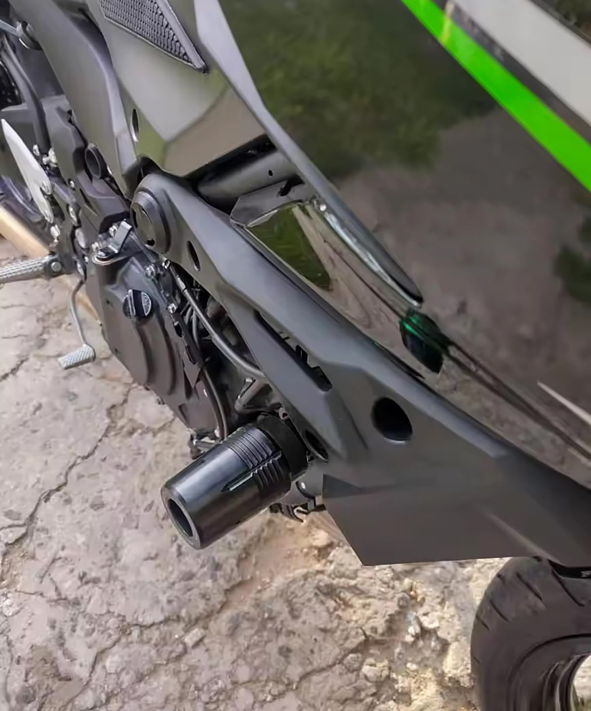Motorrad Sturzschutz Crashpads für Ninja 500 SE Z500 Ninja400 Zubehör | Motorrad zubehör | Ninja 500 SE Z500 NINJA500 2025 2026 | Ninja 400 Ninja400 Z400 | Motorrad Sturzpads Sturzschutz Crashpads