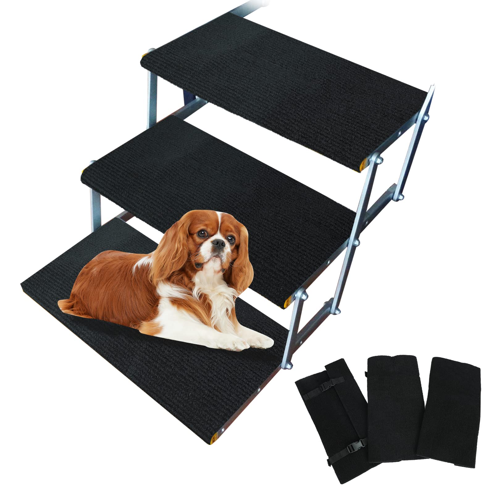 RV Step Covers 3 Packs for Fold Up Curved Steps,18 Inch RV Step Rug