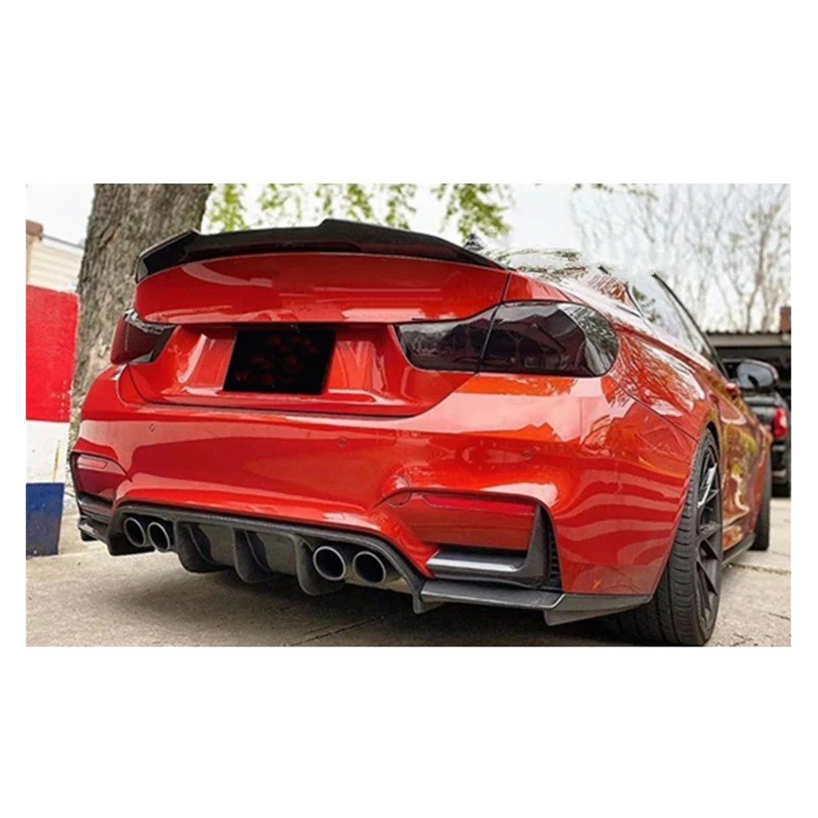 Spoiler Posteriore Stile M4 Per BMW Serie 4 F36 2014-2020 - Nero Brillante, In ABS, Adesivo Incluso
