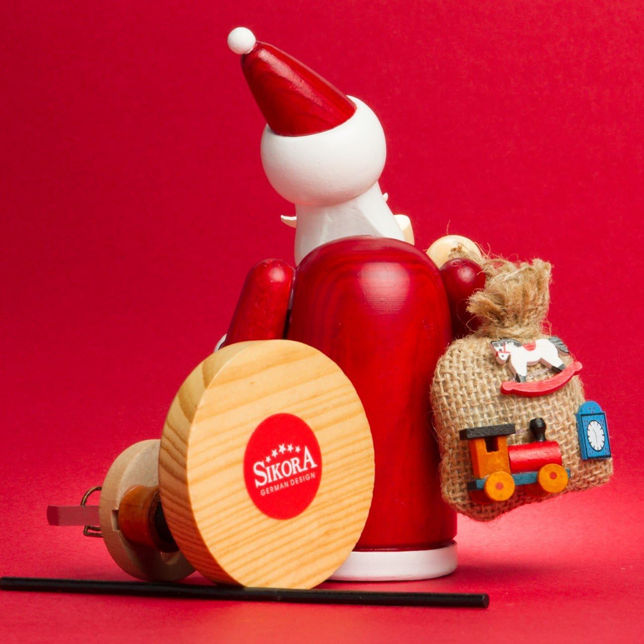 Erzgebirgisches Räuchermännchen aus Holz – Vorschau 3
