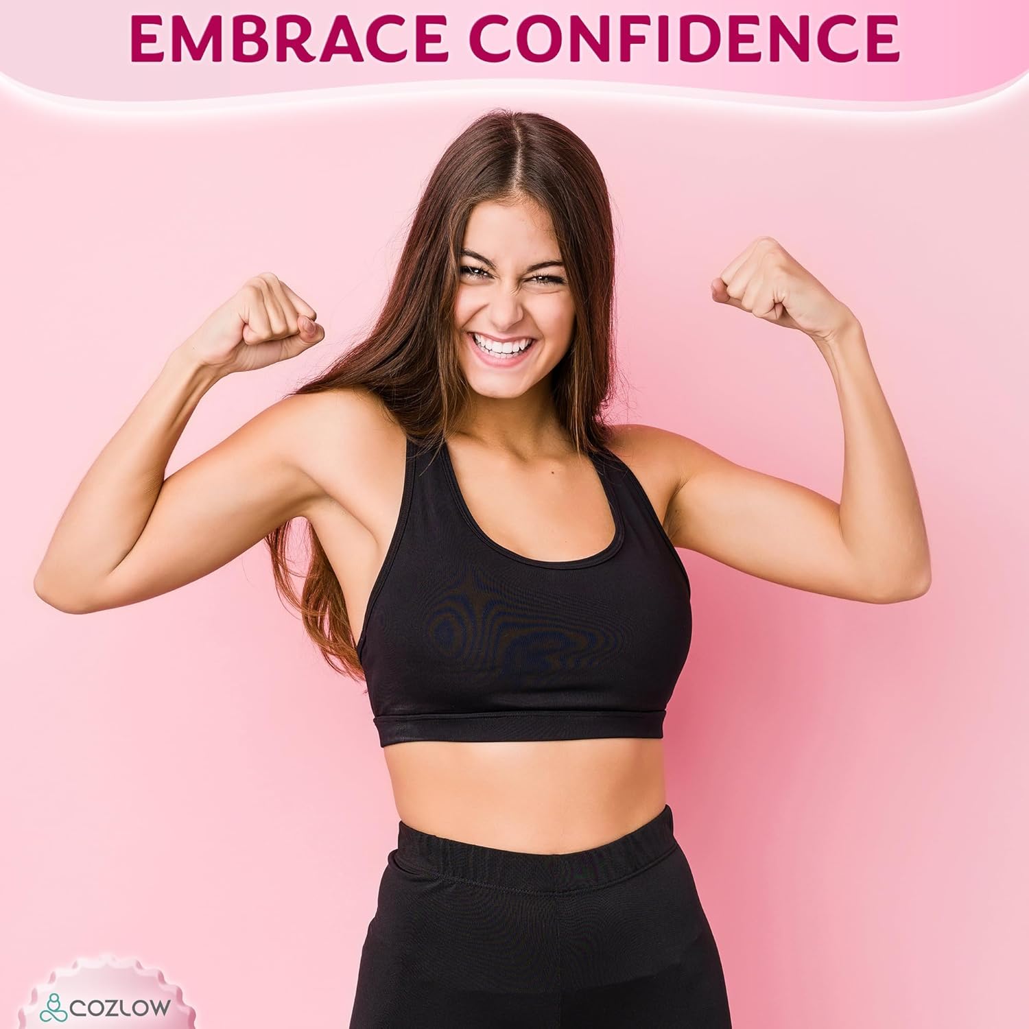 COZLOW Cellulite Massage Roller - Pink - Anti-Cellulite Massager with Detachable Roller Handles for Thighs, Legs & Buttocks - Fascia Massage Tool for Lymphatic Drainage & Deep Tissue Therapy - Image 8