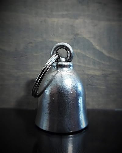 Miniatura 5 de Bravo Bells Campana con signo de paz, accesorio o llavero para la buena suerte en la carretera, Peltre