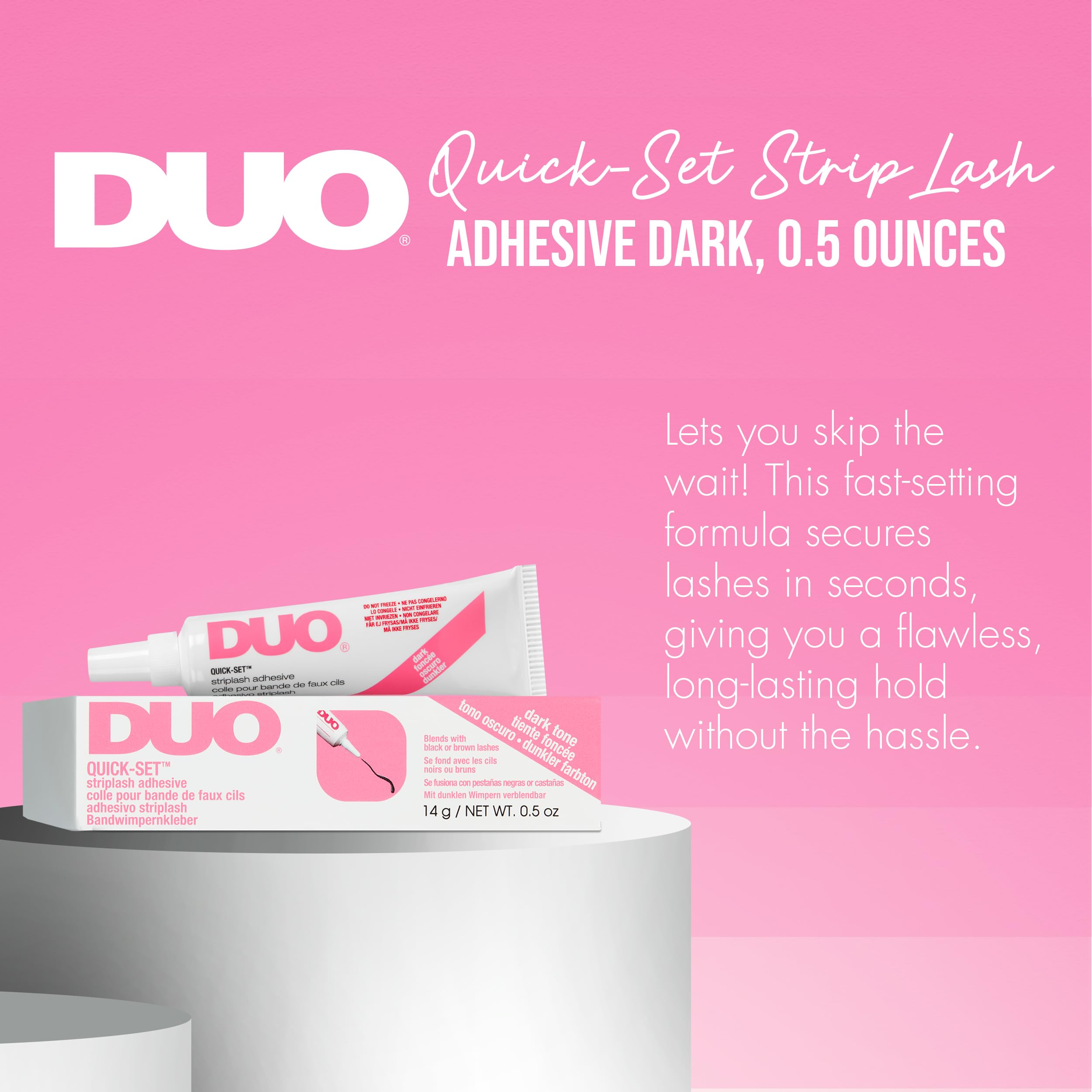 Duo Quick-Set Striplash adesivo, scuro, 14 g (confezione da 1)