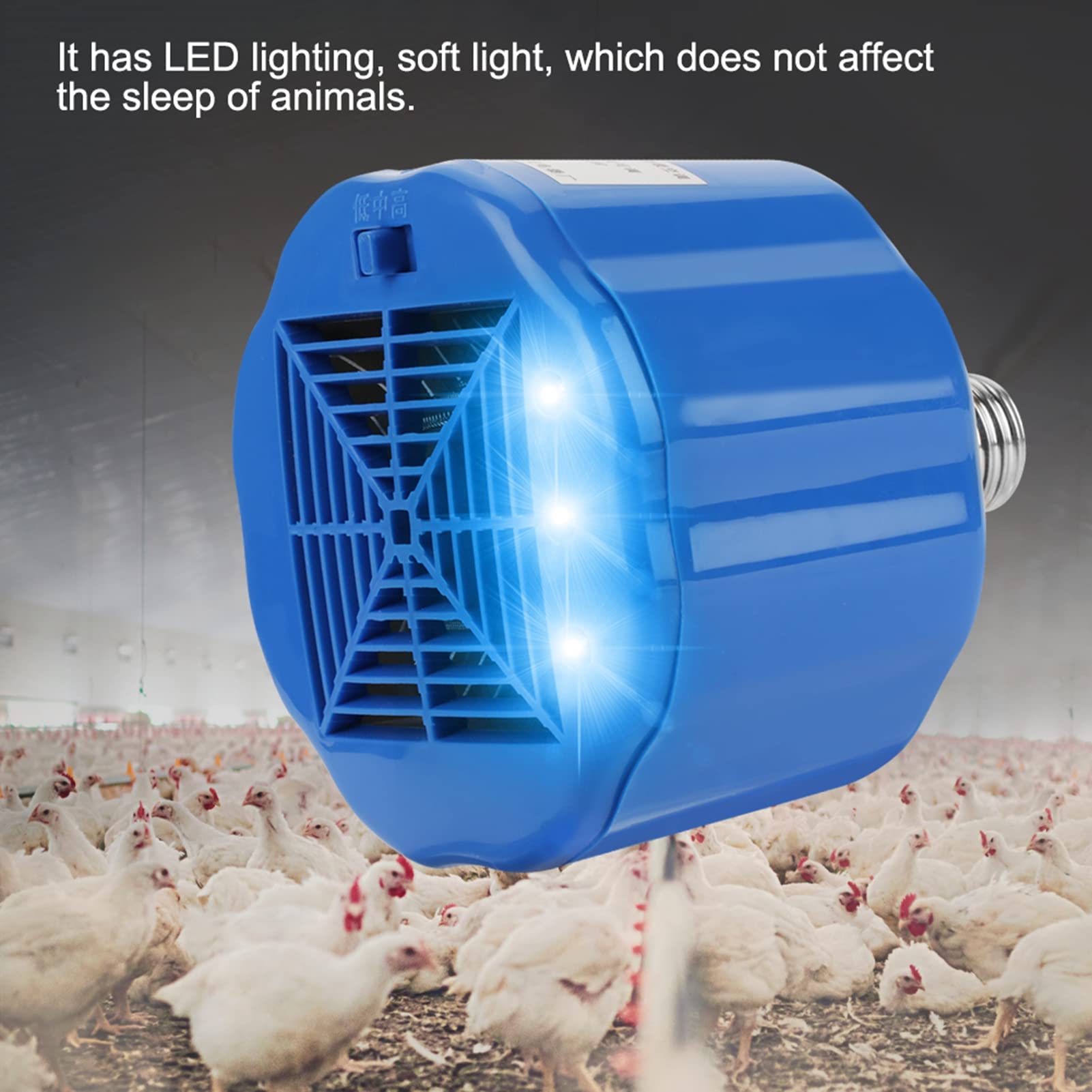 Joyzan Riscaldamento per Polli, Lampada Calore Pulcini Lampade Riscaldante Coltivazione 100W a 300W 220V Termostato Riscaldatore Pollo Maiale Pollame Serra Animali da Compagnia Bestiame Fiori Piante