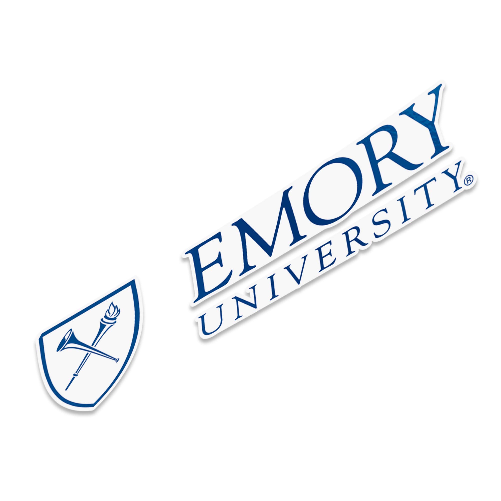 Emory University Eagles Name & Logo Vinyl Decal Sticker - 8 Inch, For Laptop, Car, Water Bottle - View #6
