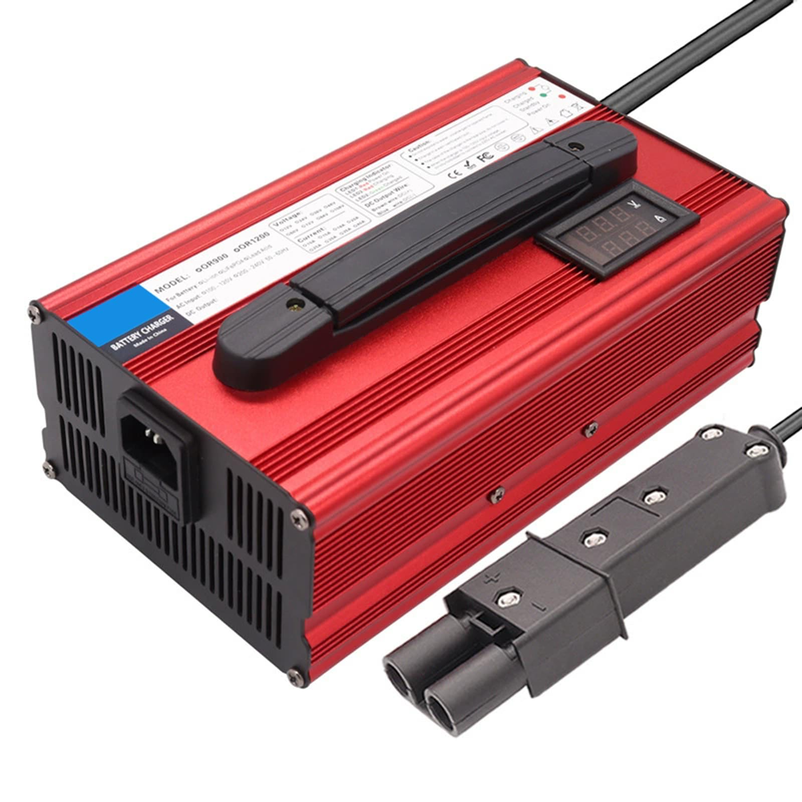 Chargeur de Batterie 48 V 15 A pour Voiturette de Golf avec Affichage LED et Charge d'entretien pour Club Car, EZGO, RXV et TXT 48 Volts,A3