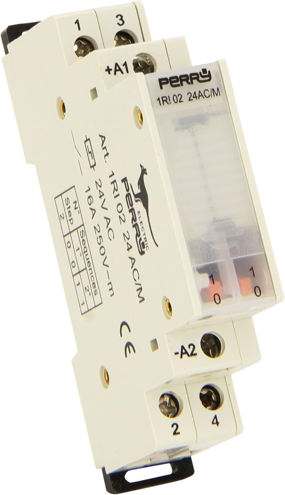 Sesam 1RI 0224AC/M Electromechanical Impulse Relay 24V a.c. / 1 DIN / 2 Contacts