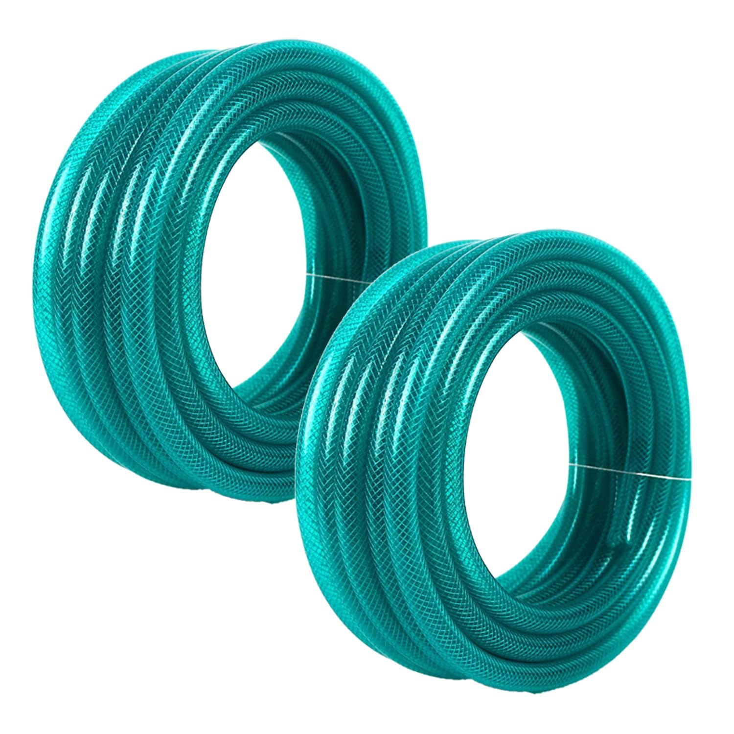 Kuber Industries|Basic|PVC with Nylon Braided Water Pipe 15 Meter|Multi-Utility Water Pipe for Garden, Car Cleaning & Pet Cleaning|Heavy Duty & Leak Proof Hose Pipe for Gardening|Green|(Pack Of 5) (B0CVNDC782) Amazon Price History, Amazon Price Tracker