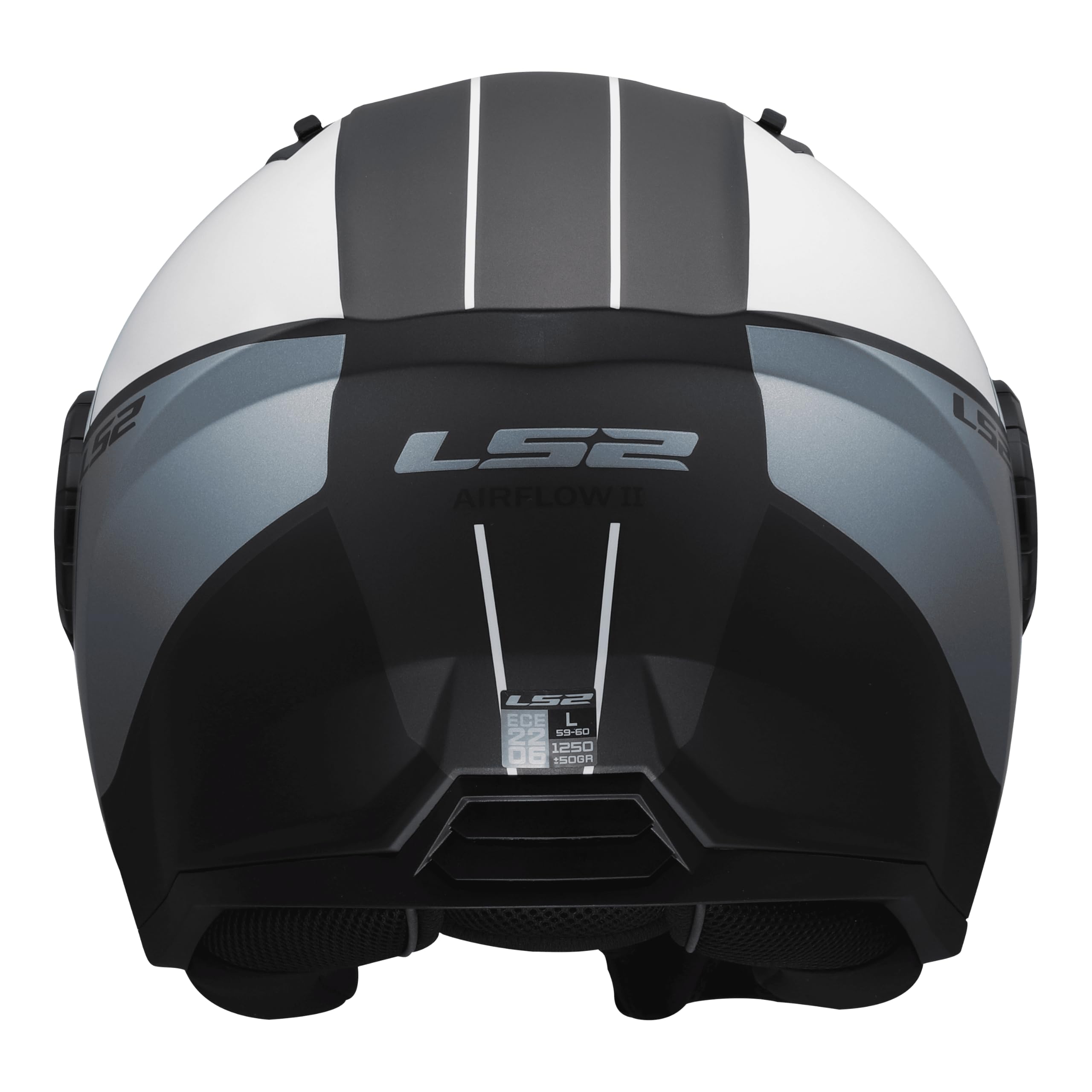 LS2, Jet Motorradhelm AIRFLOW II COVER Grey Blue, XS