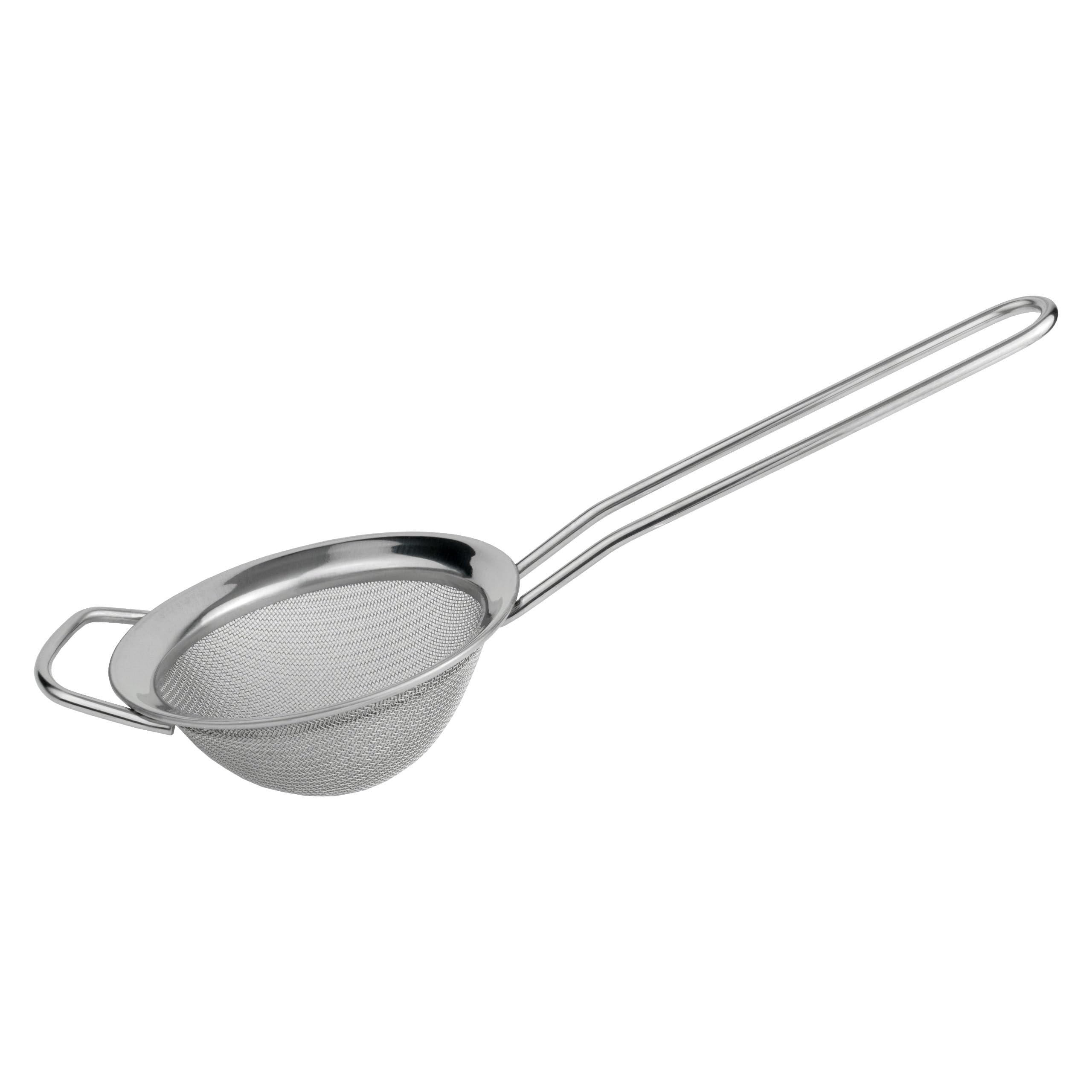 Grunwerg Silver St-3004 Fine Mesh Strainer With Polished Rim And Handle, 4-Inch, 10Cm Diameter