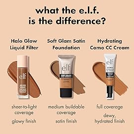 e.l.f. Soft Glam Foundation, Medium Coverage, Long-Lasting & Buildable Foundation For A Smooth, Satin Finish, Vegan & Cruelty-Free, 62 Rich Warm