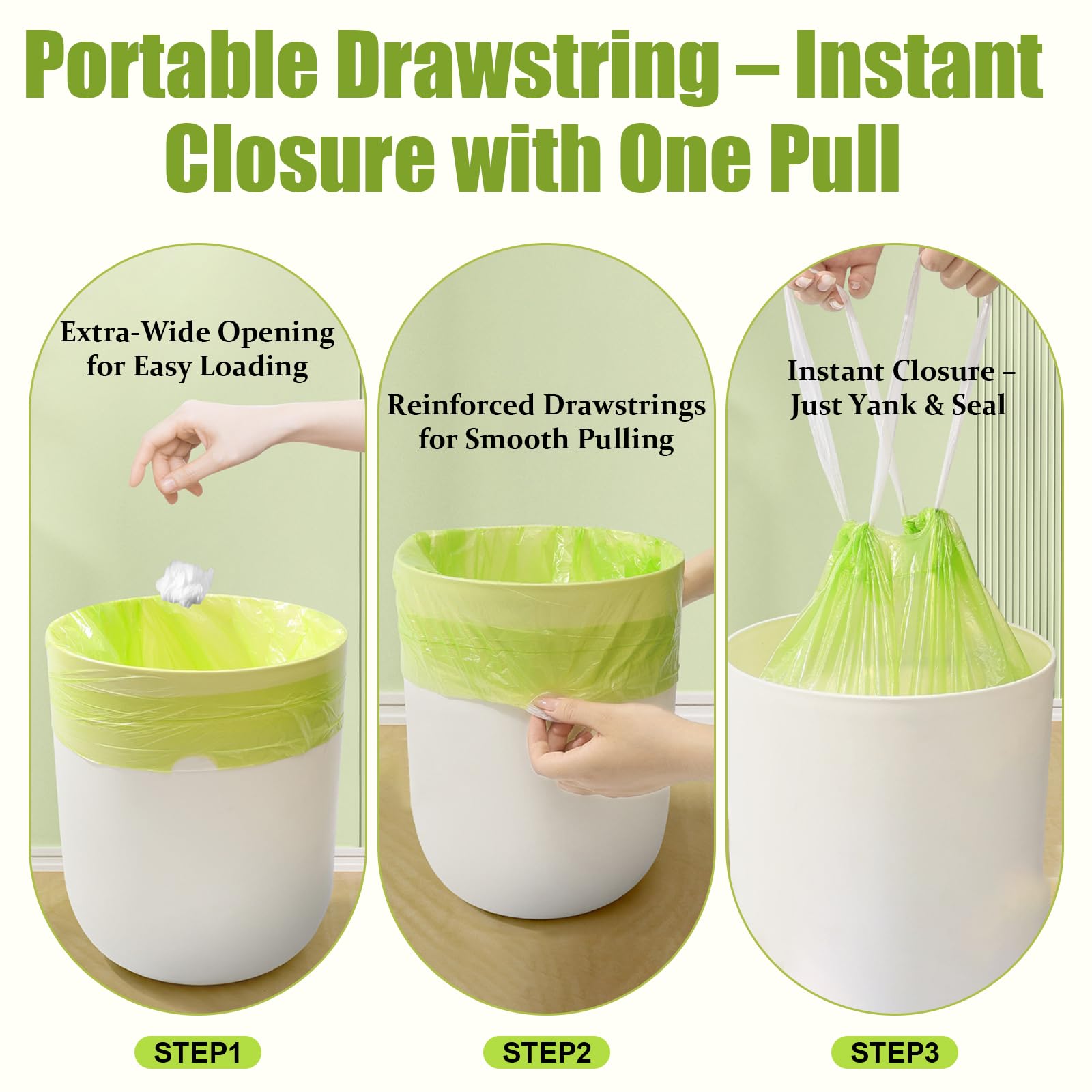 Sac Poubelle Poignées Salle De Bain, U (30 X 5 L) | La Belle Vie