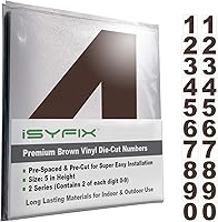 Vista 67 de iSYFIX Calcomanías de Números de Vinilo Verde Manzana – 1.5 Pulgadas Autoadhesivas (2 Juegos) – Calcomanía Premium Troquelada y Pre-espaciada