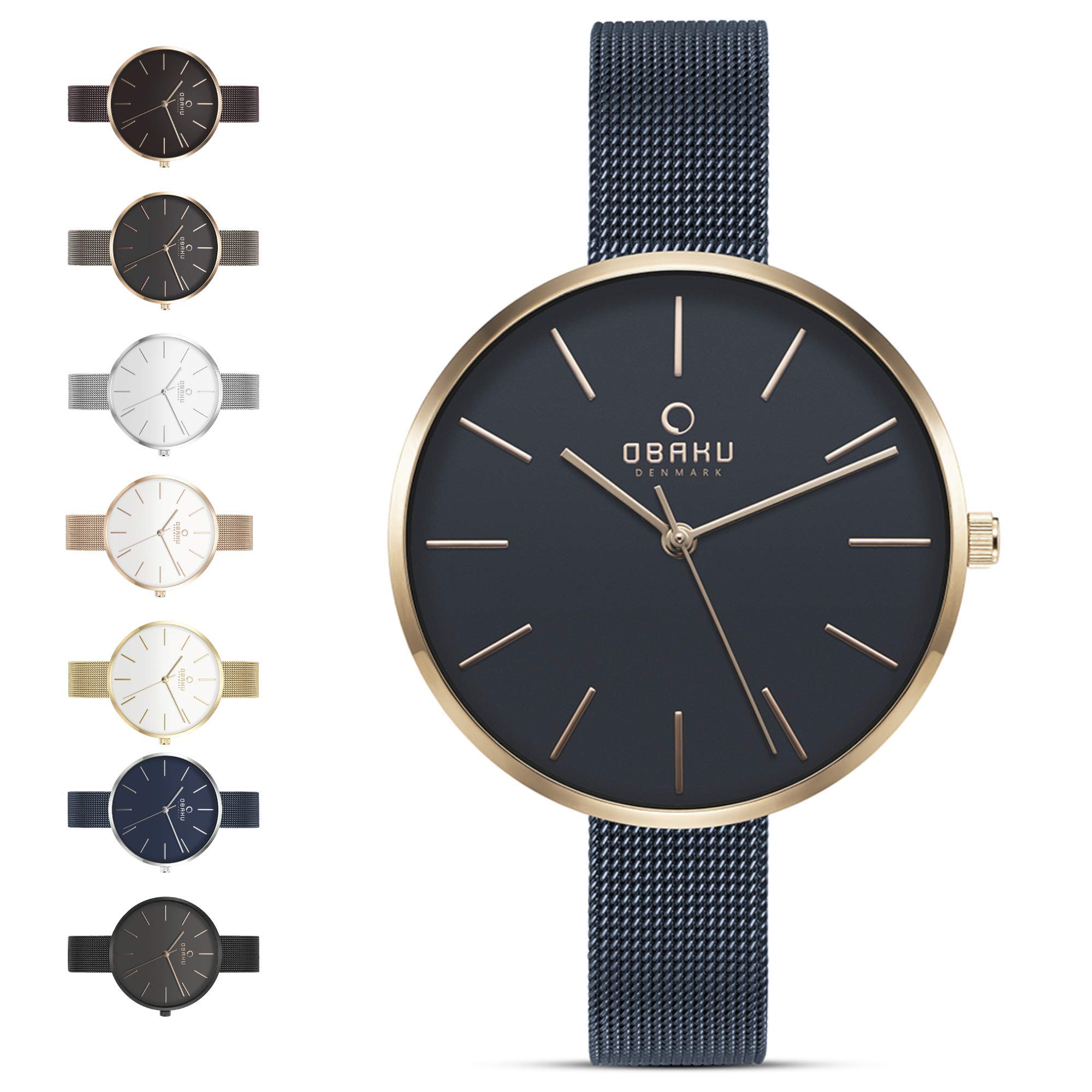 Obaku Viol Ocean Analog Blue Dial Womens Watch-V211LXVLML (B077TJCHWR) Amazon Price History, Amazon Price Tracker