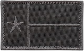 Texas Lone Star Flag Blackout Subdued USA Army Tactical Morale Touch Fastener Cap Patch - LEGEEON