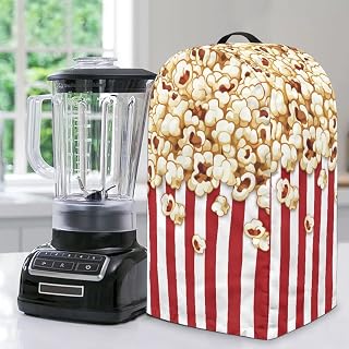 Popcorn Blender Dust Cover Anti-Fingerprint Stand Mixer & Coffee Maker Protector - Stain-Resistant Polyester Food Processor Hood - Universal Kitchen Cover for Home Use