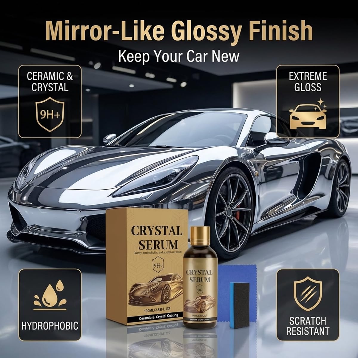 2pcs Ptz Crystal Serum – Advanced Graphene Ceramic Coating For Cars,9h Graphene Coating,Long Lasting Car Protection,High Gloss Paint Protection For Car Detailing — view 9